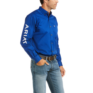 Ariat Men's Team Logo Twill Long Sleeve Shirt, Ultramarine