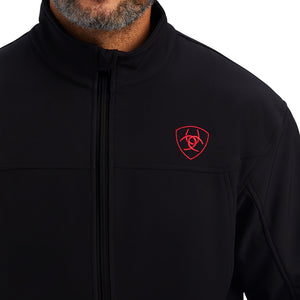 Ariat Men's New Team Softshell Brand Jacket Mexico, Black