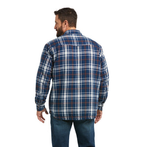 SKU # 10037347  Men's Ariat Retro Hackett Insulated Shirt Jacket India Ink, Blue Plaid