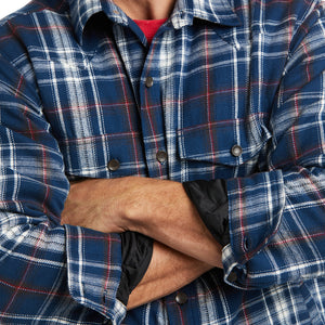 SKU # 10037347  Men's Ariat Retro Hackett Insulated Shirt Jacket India Ink, Blue Plaid