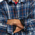 SKU # 10037347  Men's Ariat Retro Hackett Insulated Shirt Jacket India Ink, Blue Plaid