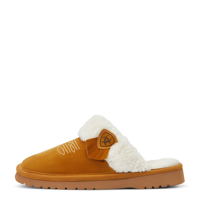 Ariat Women's Jackie Square Toe Slipper, Chestnut