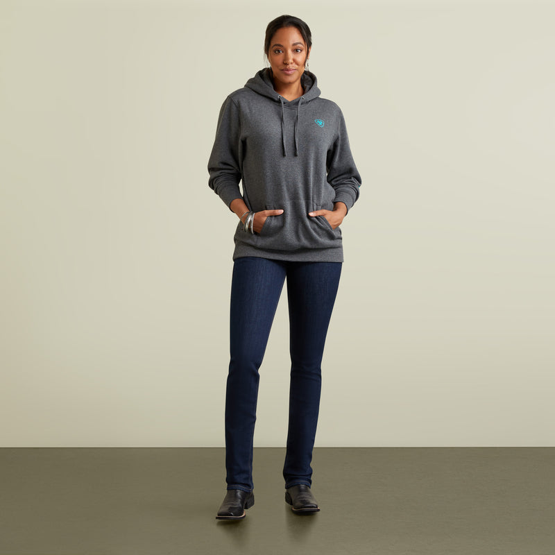 Ariat Women s Logo Hoodie Charcoal