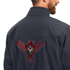 Ariat Men's Thunderbird Team Softshell Jacket, Ebony Gray