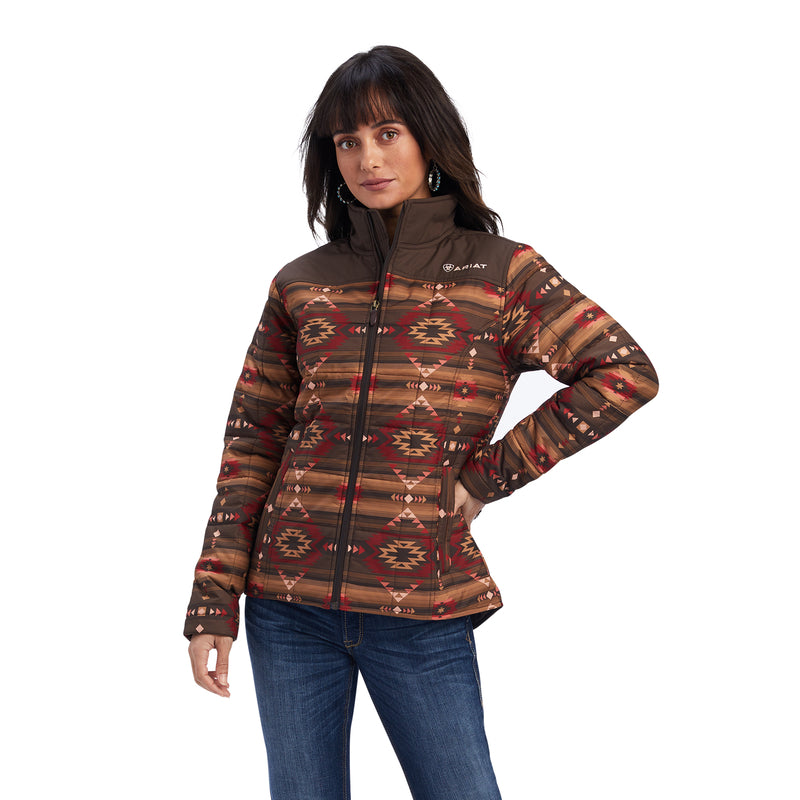 Ariat Women's Crius Insulated Jacket Canyonlands Print, Brown