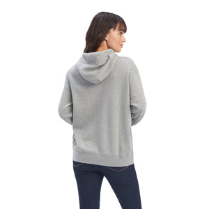 Ariat Women's Real Beartooth Hoodie, Heather Grey