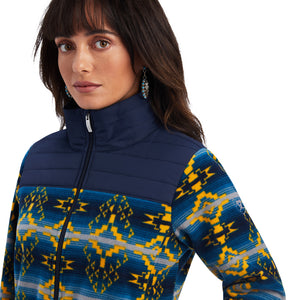 Ariat Women's Prescott Fleece Jacket Navy Sonoran Print, Navy