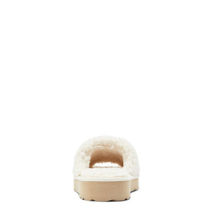 Ariat Women's Cozy Slide Slipper, Fuzzy Cream