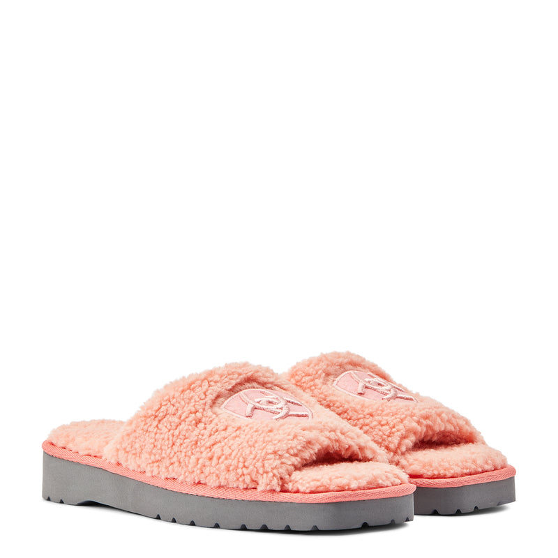 Ariat Women's Cozy Slide Slipper, Fuzzy Pink