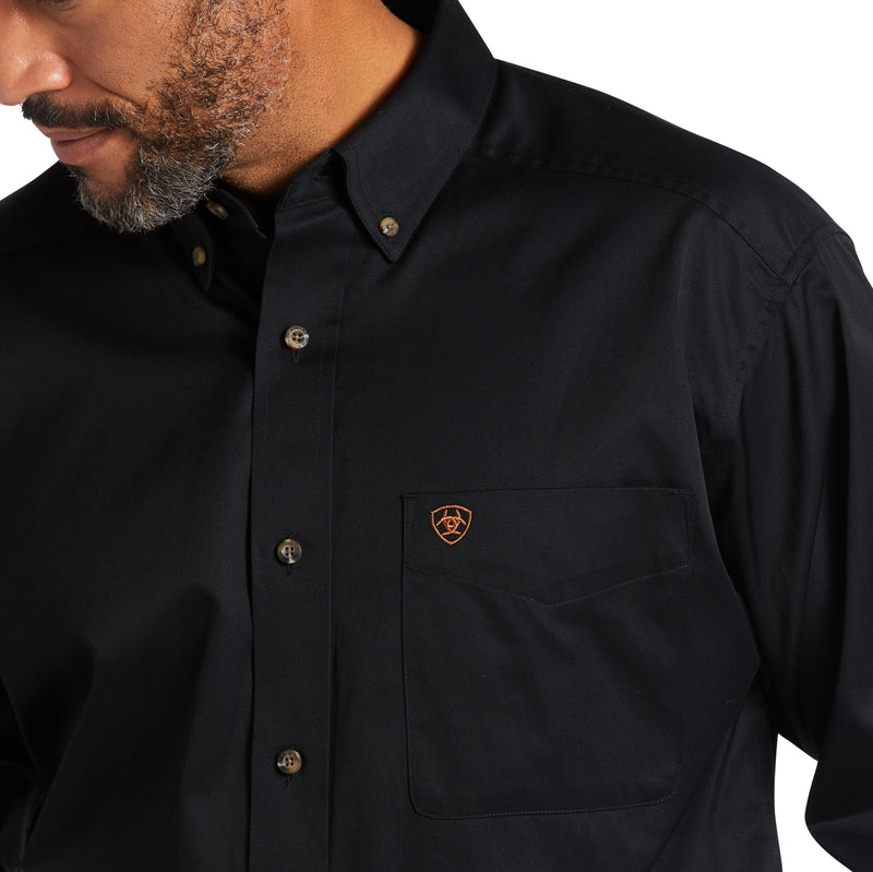 FITTED BUTTONED SHIRT - Black