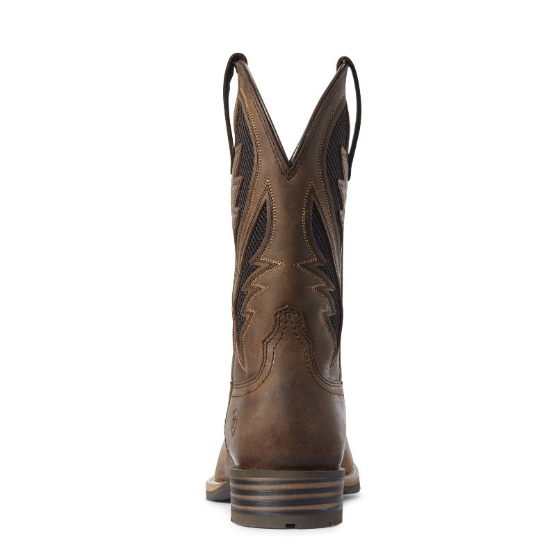 Ariat Men's Hybrid VentTEK Western Boot, Distressed Tan