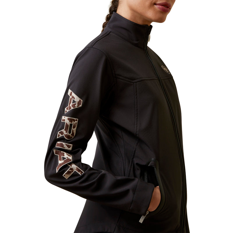 Ariat Women's New Team Softshell Jacket, Black/Pony - Mora's Jeans