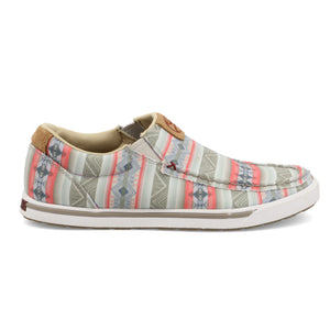 Twisted X Women's Hooey Slip-On Loper, Pink Multi